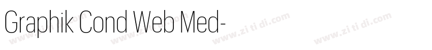 Graphik Cond Web Med字体转换